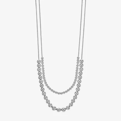 Liz Claiborne Layered Womens 17 Inch Collar Necklace