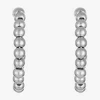 Liz Claiborne Open Womens 28mm Round Hypoallergenic Hoop Earrings