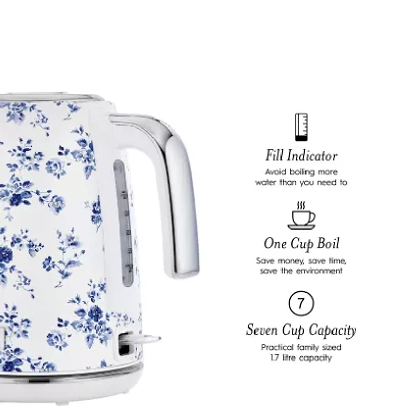 Laura Ashley 1.7 Liter Jug Tea Kettle