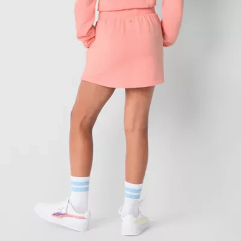 Xersion Super Soft Little & Big Kid Girls Mid Rise Fleece Skort