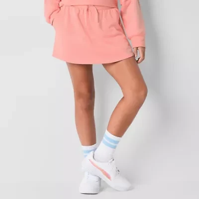 Xersion Super Soft Little & Big Kid Girls Mid Rise Fleece Skort