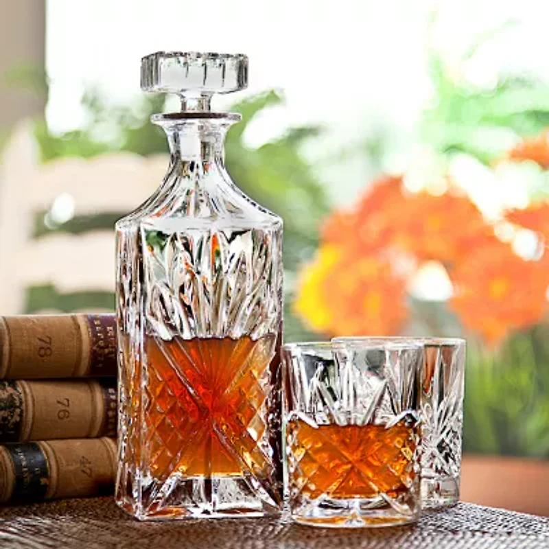 Whiskey and Rye 5-pc. Crystal Decanter Set