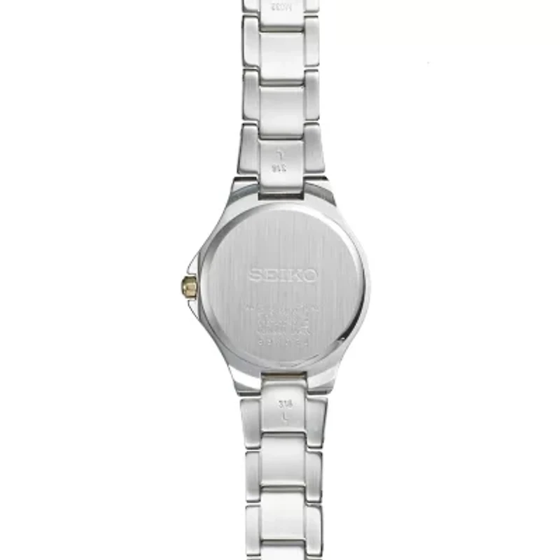 Seiko Womens Two Tone Stainless Steel Bracelet Watch Sut316
