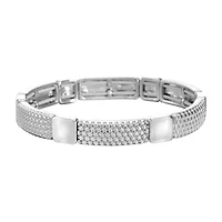 Liz Claiborne Silver Tone Womens Stretch Bracelet