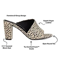 Journee Collection Womens Allea Slip-on Open Toe Mules