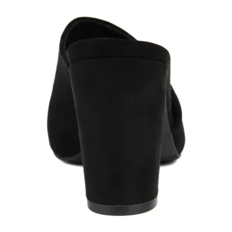 Journee Collection Womens Allea Slip-on Open Toe Mules