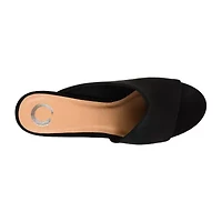 Journee Collection Womens Allea Slip-on Open Toe Mules