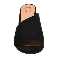 Journee Collection Womens Allea Slip-on Open Toe Mules