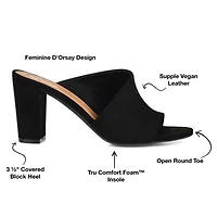 Journee Collection Womens Allea Slip-on Open Toe Mules