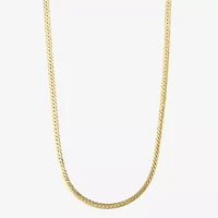 Unisex Adult 10K Gold Inch Herringbone Chain Necklace