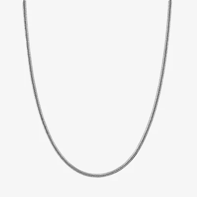 Unisex Adult 10K Gold 20 Inch Snake Chain Necklace