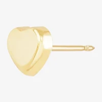 Gold Opulence 14K Gold 7mm Heart Stud Earrings