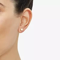 Gold Opulence 14K Gold 7mm Heart Stud Earrings