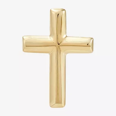Gold Opulence Womens 14K Gold 8.6mm Cross Single Earring