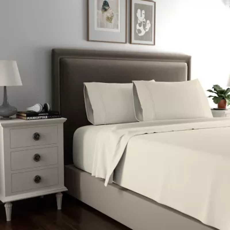 Color Sense Luxury Cotton Blend Quick-Drying Wrinkle-Resistant Sheet Set