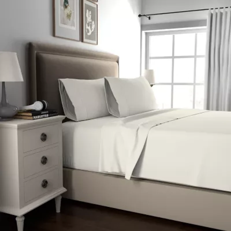 Color Sense Luxury Cotton Blend Quick-Drying Wrinkle-Resistant Sheet Set