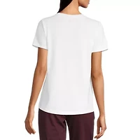 Xersion Womens Cotton Crew Neck Short Sleeve T-Shirt