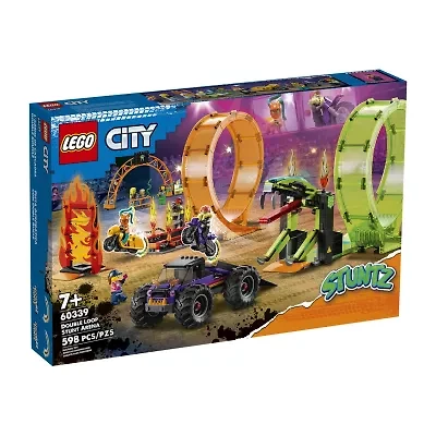 LEGO City Stuntz Double Loop Stunt Arena 60339 Building Set (598 Pieces)