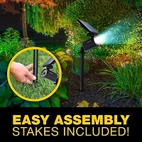 Bell + Howell Bionic Spotlight Solar Powered Motion Activated Outdoor Spotlight 5 Pack