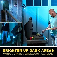 Bell + Howell Bionic Spotlight Solar Powered Motion Activated Outdoor Spotlight 5 Pack