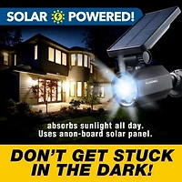Bell + Howell Bionic Spotlight Deluxe Solar Powered Motion Activated 50% Brighter Outdoor Spotlight