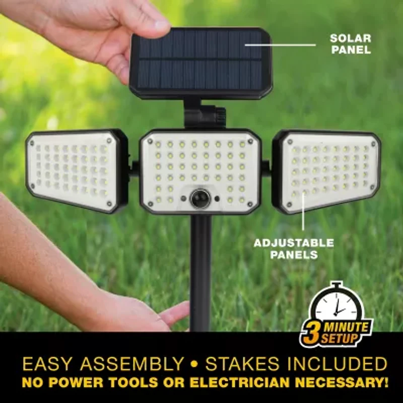 Bell + Howell Floodlight Max Solar Powered 500 Lumens Multi-Directional Light