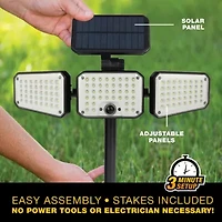 Bell + Howell Floodlight Max Solar Powered 500 Lumens Multi-Directional Light