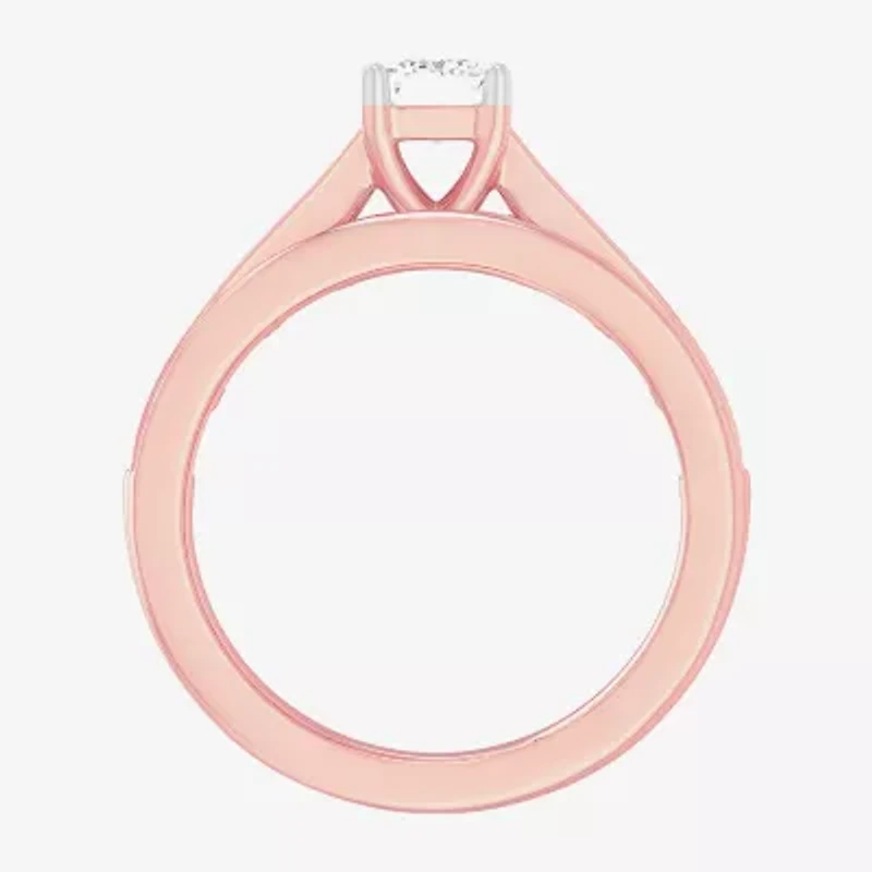 G-H / Si1-Si2) Womens / CT. T.W. Lab Grown White Diamond 14K Gold Side Stone Bridal Set