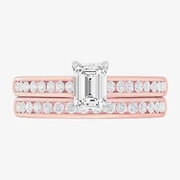G-H / Si1-Si2) Womens / CT. T.W. Lab Grown White Diamond 14K Gold Side Stone Bridal Set