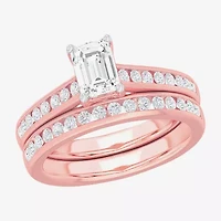 G-H / Si1-Si2) Womens / CT. T.W. Lab Grown White Diamond 14K Gold Side Stone Bridal Set