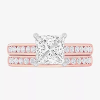 G-H / Si1-Si2) Womens 3 CT. T.W. Lab Grown White Diamond 14K Gold Side Stone Bridal Set