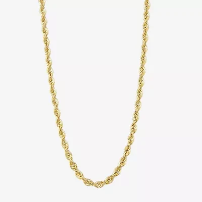 14K Gold 18-24" 5mm Hollow Rope Chain Necklace