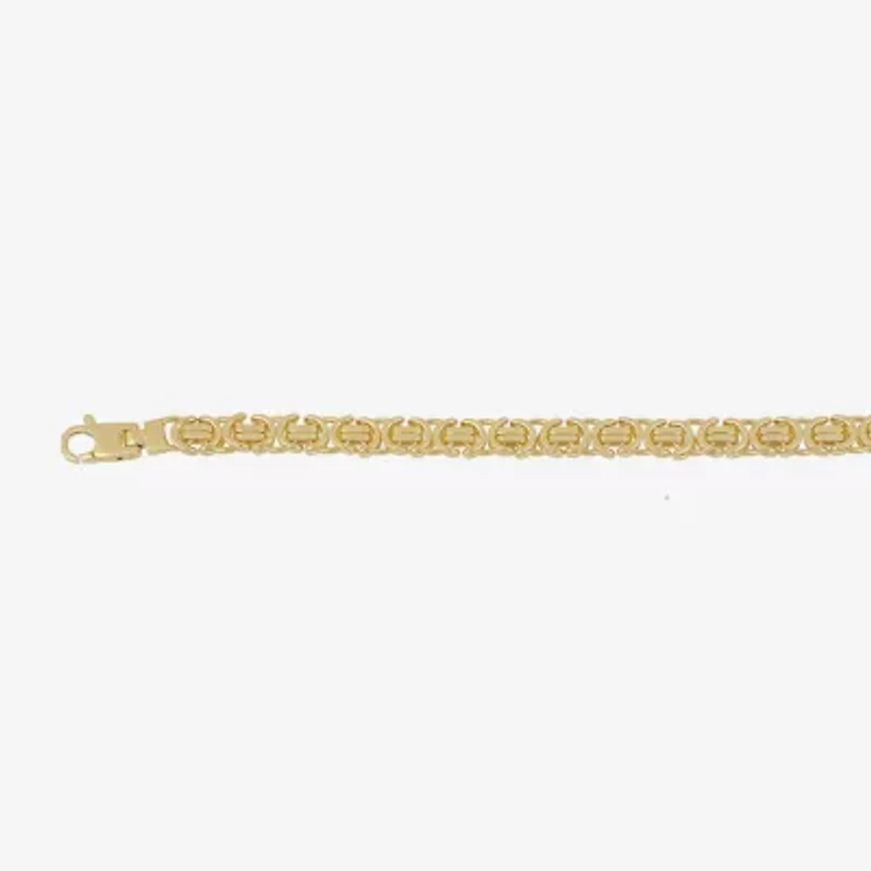 Made in Italy Mens 10K Gold 24 Inch Link Chain Necklace