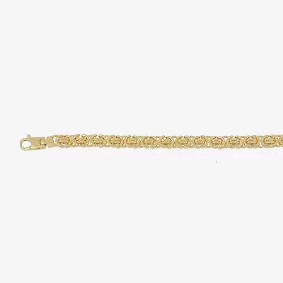 Made in Italy Mens 10K Gold 24 Inch Link Chain Necklace