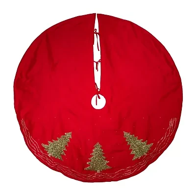Kurt Adler 60in Red Green Tree Indoor Tree Skirt