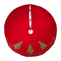 Kurt Adler 60in Red Green Tree Indoor Tree Skirt