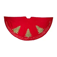 Kurt Adler 60in Red Green Tree Indoor Tree Skirt