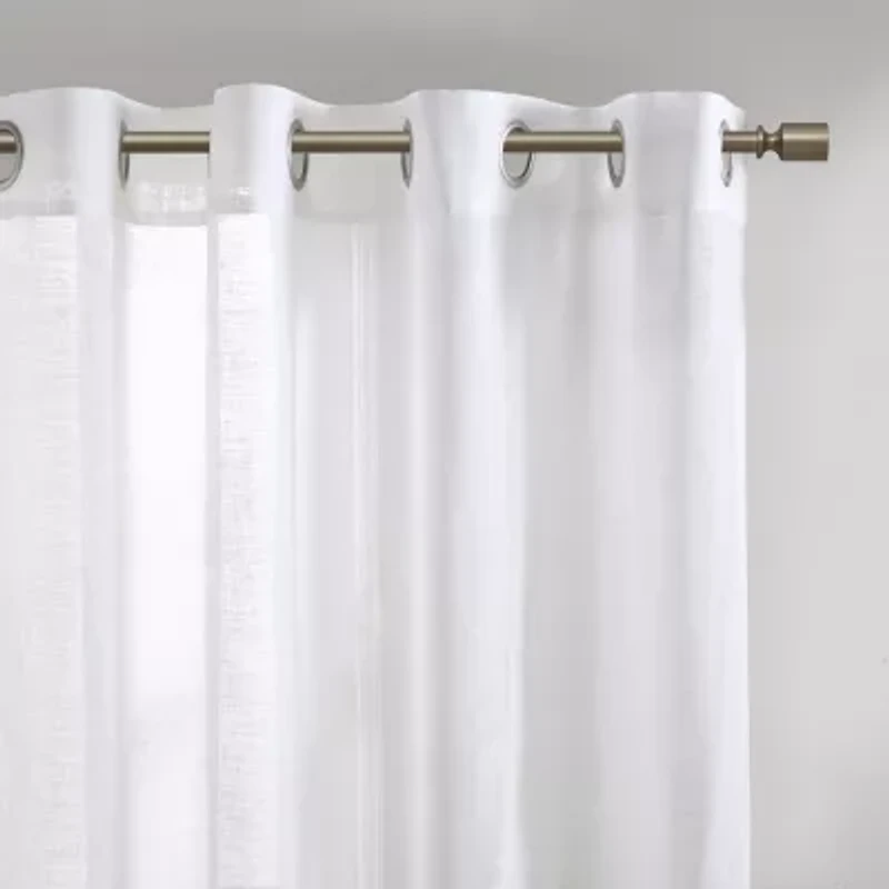 Croscill Romo Grommet Top Sheer Single Curtain Panel