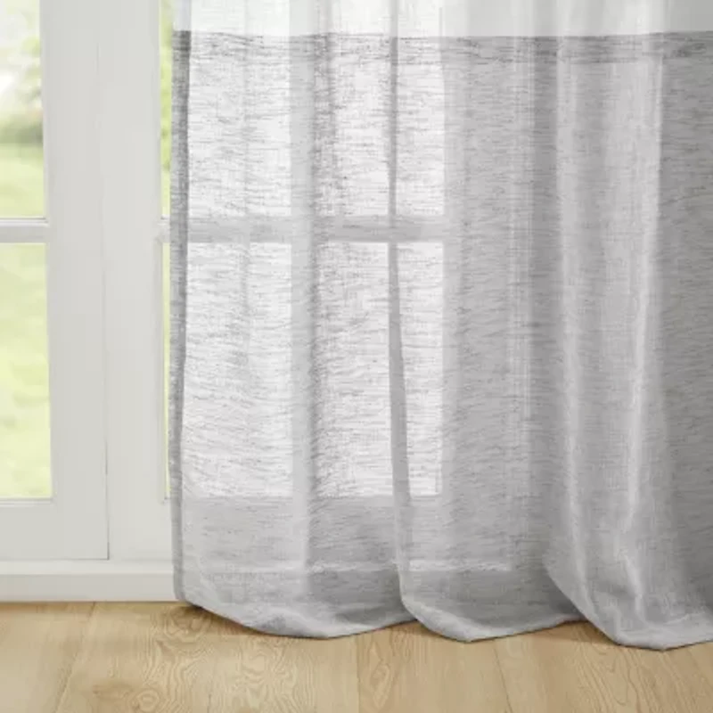 Croscill Romo Grommet Top Sheer Single Curtain Panel