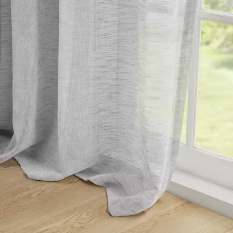 Croscill Romo Grommet Top Sheer Single Curtain Panel