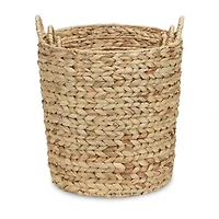 Water Hyacinth Straight Baskets Set Of 3 