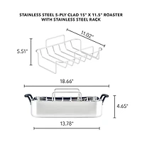 KitchenAid 5-Ply Clad Stainless Steel Roasting Rack