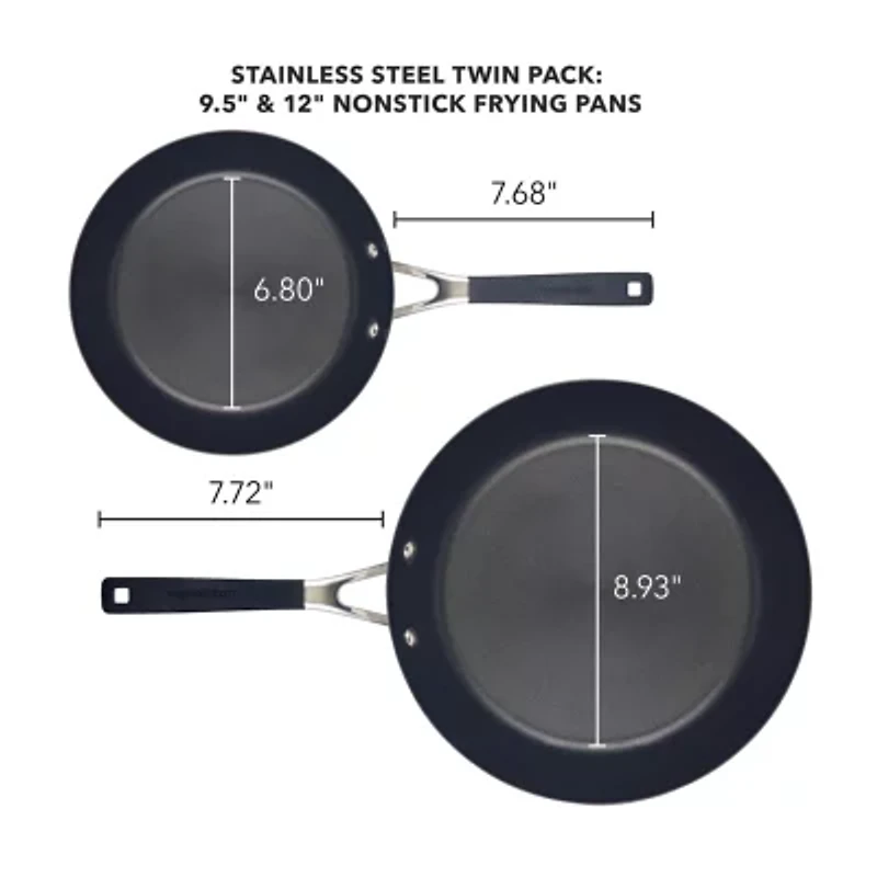 KitchenAid Stainless Steel 2-pc. Cookware Set