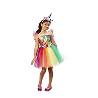 Little & Big Kid Girls Rainbow Unicorn Tutu 4-pc. Costume