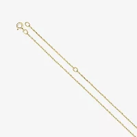 Personalized 14K Gold Over Sterling Silver Initial Disc Pendant Necklace