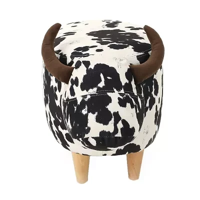 Bessie Upholstered Animal Ottoman