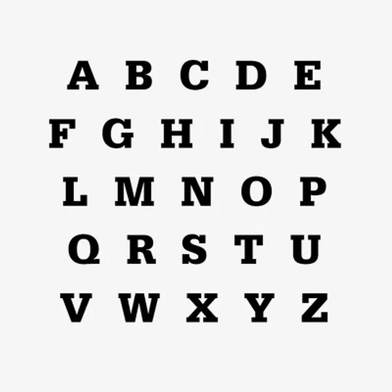 Personalized Block Name Ring