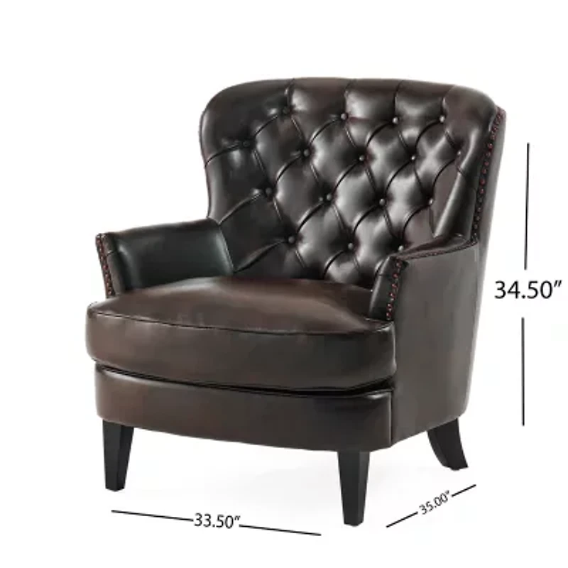 Tafton Tufted Upholstered Club Chair