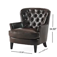 Tafton Tufted Upholstered Club Chair