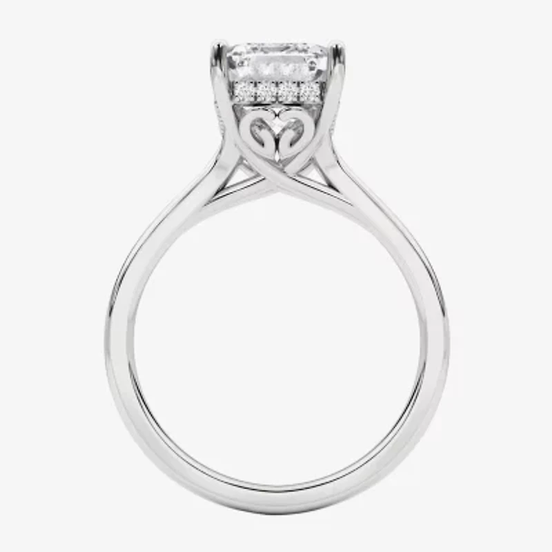 F, Vs2 Womens 3 1/2 CT. T.W Lab Grown White Diamond 14K Gold Solitaire Engagement Ring